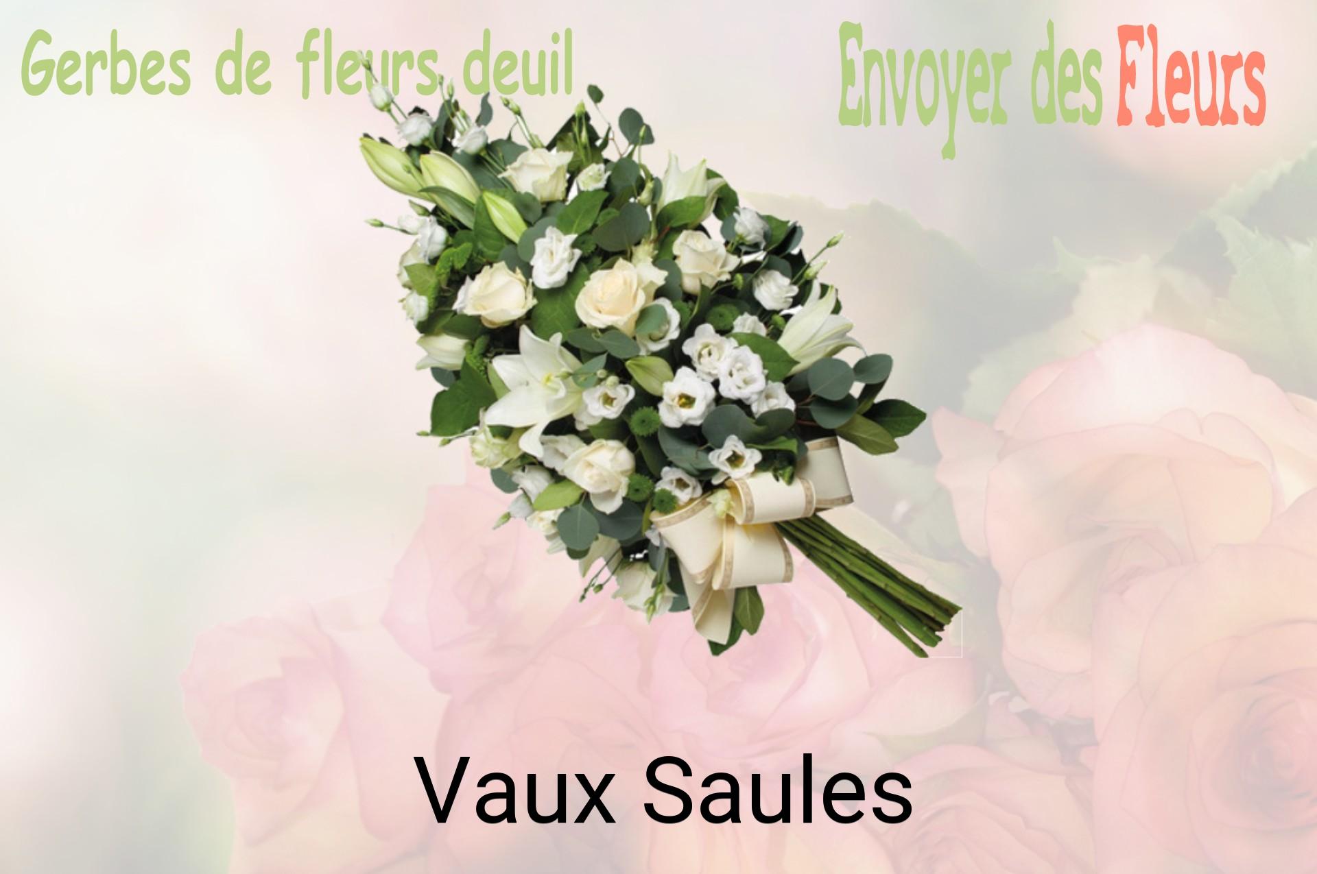 Gerbe de fleurs de deuil livrée à Vaux-Saules